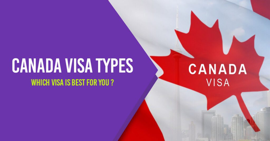 Canada Visa Types Which Visa is Best for You ? [Explained Everything